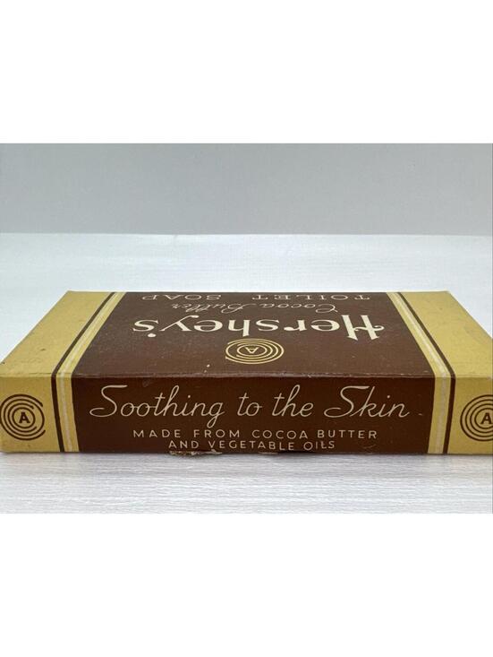 Vintage Hershey Estates Cocoa Butter Box - 3 NEW Cocoa Butter Toilet Soaps 3.5oz - Picture 5 of 8